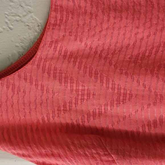 NWOT Love..Ady Coral Fit and Flare Dress - Picture 3 of 4